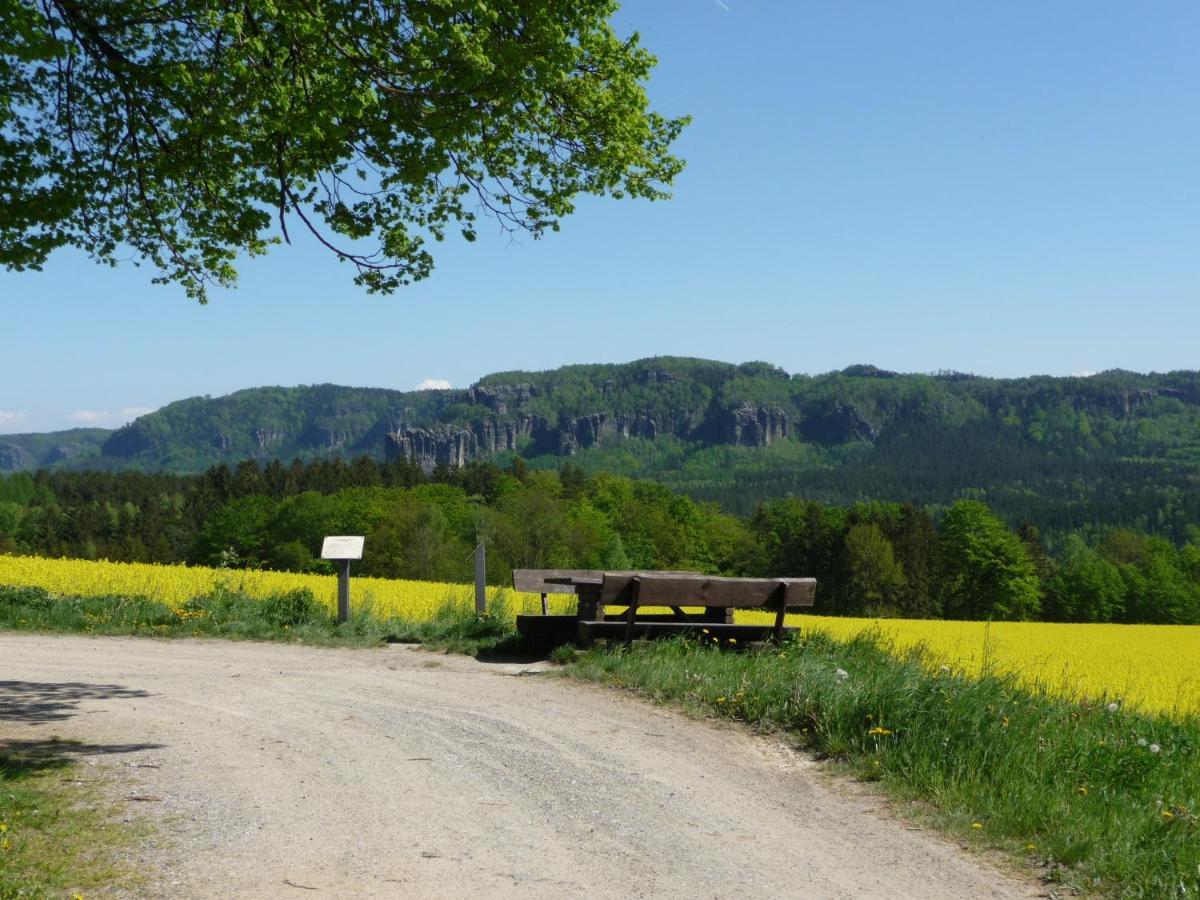 4-Bettzimmer Saechsische Schweiz Mittelndorf Eksteriør billede